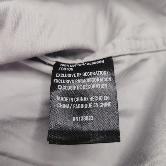 Hawx Work Gear Mens Grey Pearl Snap Western Long Sleeve Shirt Size Small - Picture 4 of 14